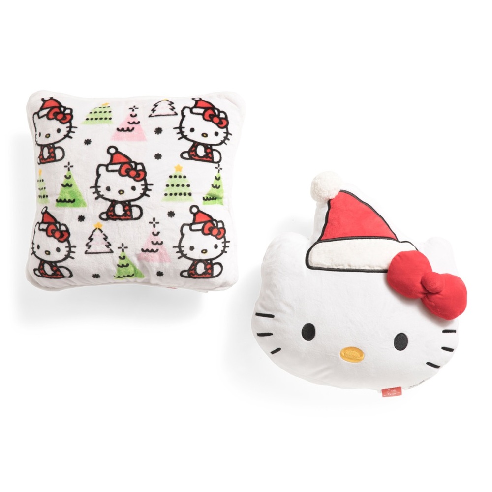 2 Pack Hello Kitty Christmas pattern 18x18 pillows